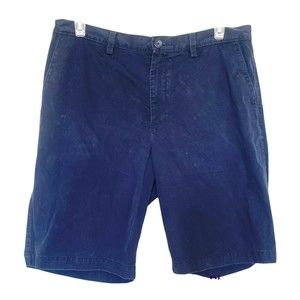 Banana Republic Mens Shorts Size 36 Emerson Chino Dark Navy Blue Casual